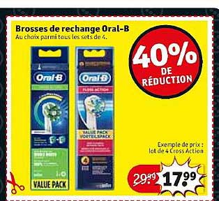 brosses de rechange oral-b