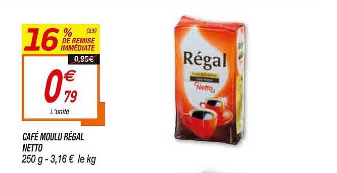 Café Moulu Régal Netto