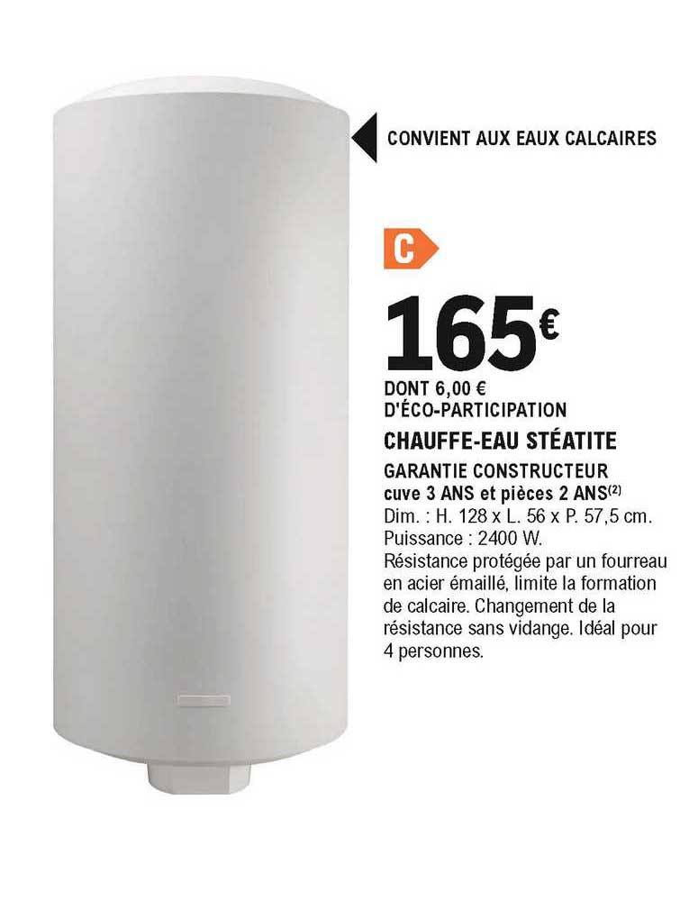 chauffe-eau stéatite