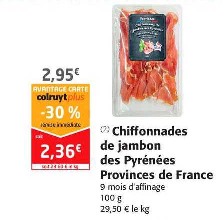chiffonnades de jambon des pyrénées provinces de france