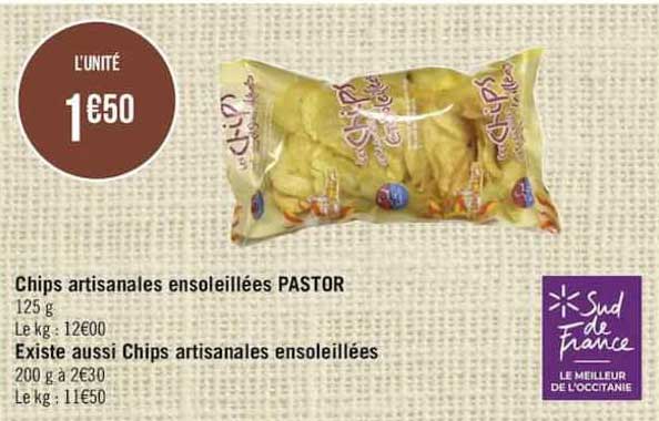 chips artisanales ensoleillées pastor