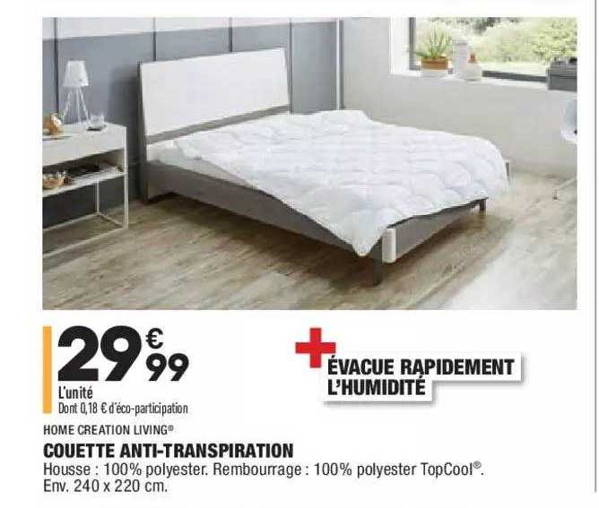 couette anti-transpiration home creation living