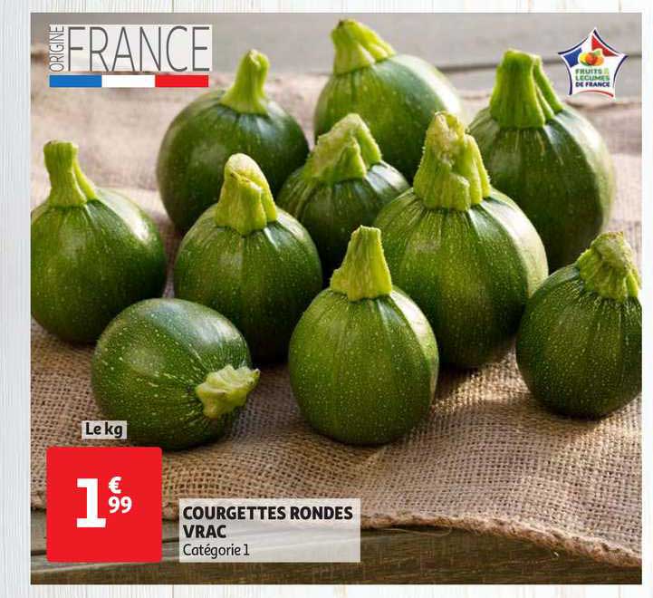 Courgettes Rondes Vrac