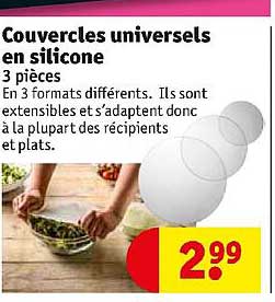 couvercles universels en silicone