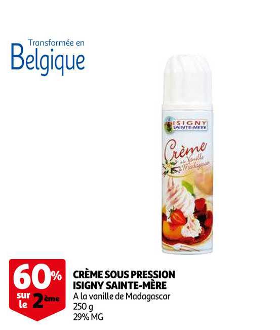 crème sous pression isigny sainte-mère