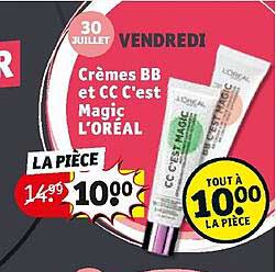 crèmes bb et cc c'est magic l'oréal