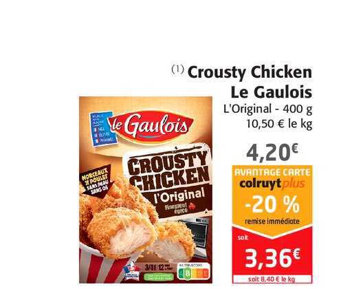 crousty chicken le gaulois