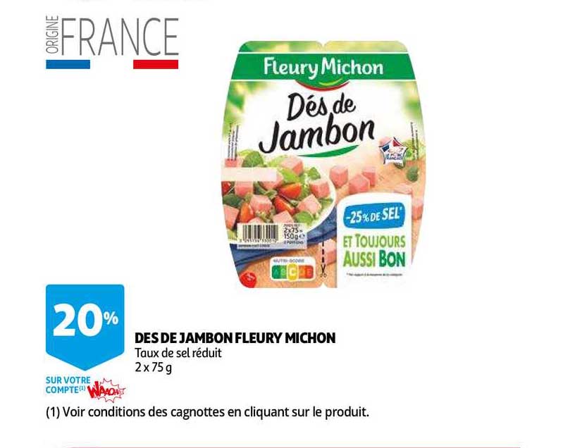 dés de jambon fleury michon