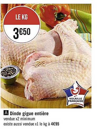 Dinde Gigue Entière