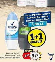 dove, dove men, dove powered by plants, rexona, rexona men à bille