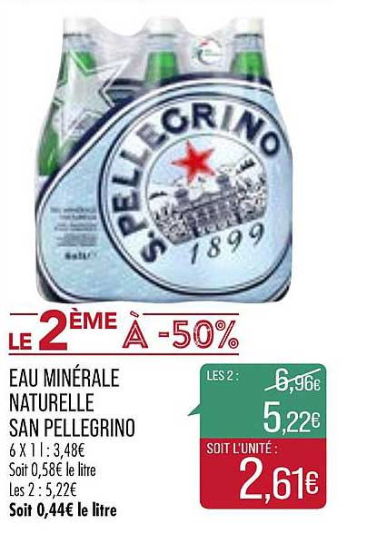 eau minérale naturelle san pellegrino