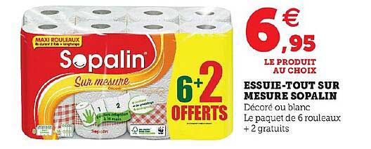 essuie-tout sur mesure sopalin