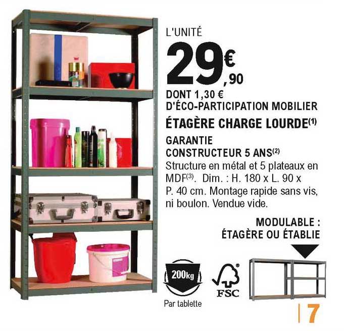 étagère charge lourde
