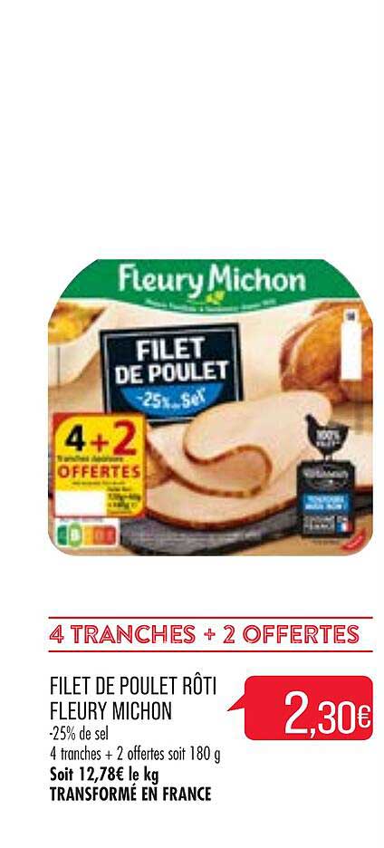 filet de poulet rôti fleury michon