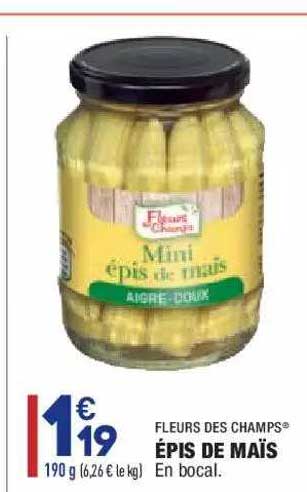 fleurs des champs épis de maïs