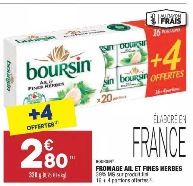 Fromage Ail Et Fines Herbes Boursin