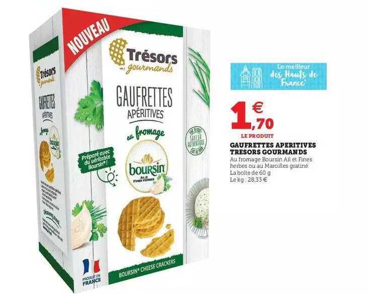 gaufrettes apéritives trésors gourmands