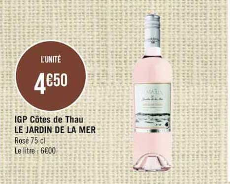 igp côtes de thau le jardin de la mer