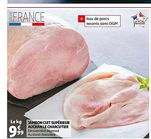 Jambon Cuit Supérieur Auchan Le Charcutier