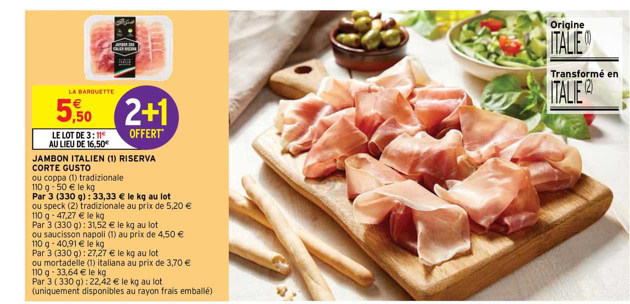 jambon italien riserva corte gusto