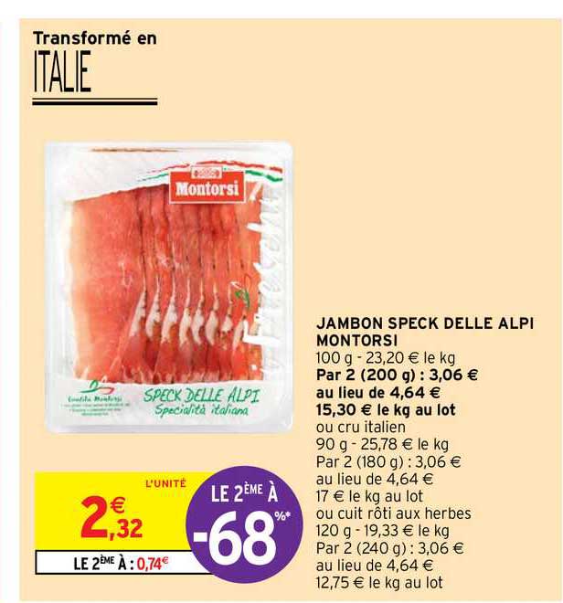 jambon speck delle alpi montorsi
