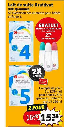 lait de suite kruidvat