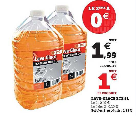lave-glace été 5 l