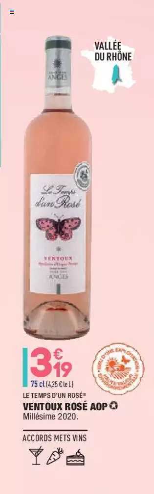 le temps d'un rosé ventoux rosé aop