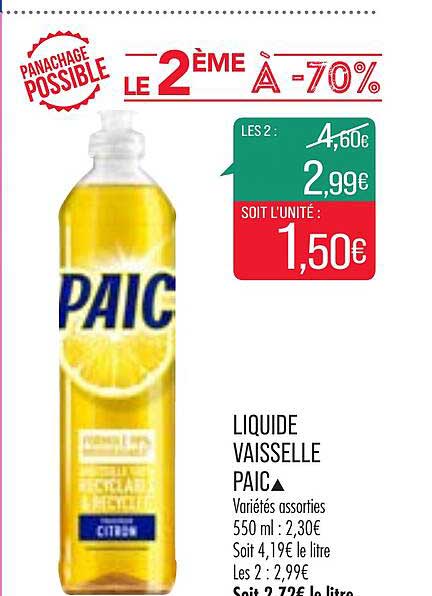 Liquide Vaisselle Paic