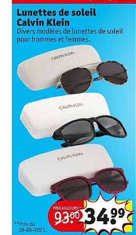 lunettes de soleil calvin klein