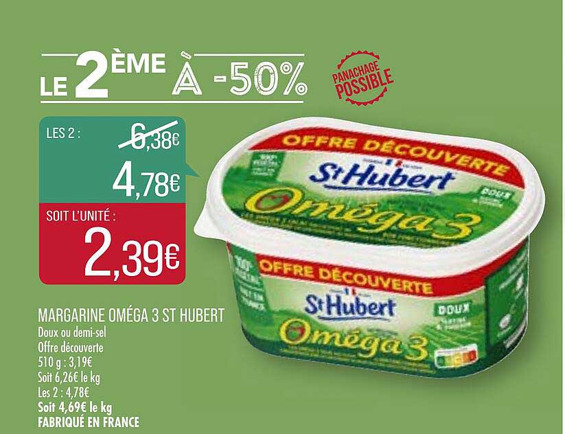 margarine oméga 3 st hubert