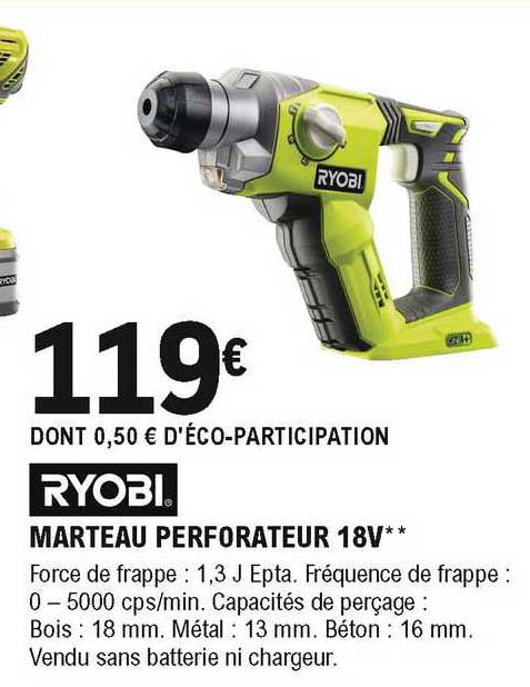 Marteau Perforateur 18v Ryobi
