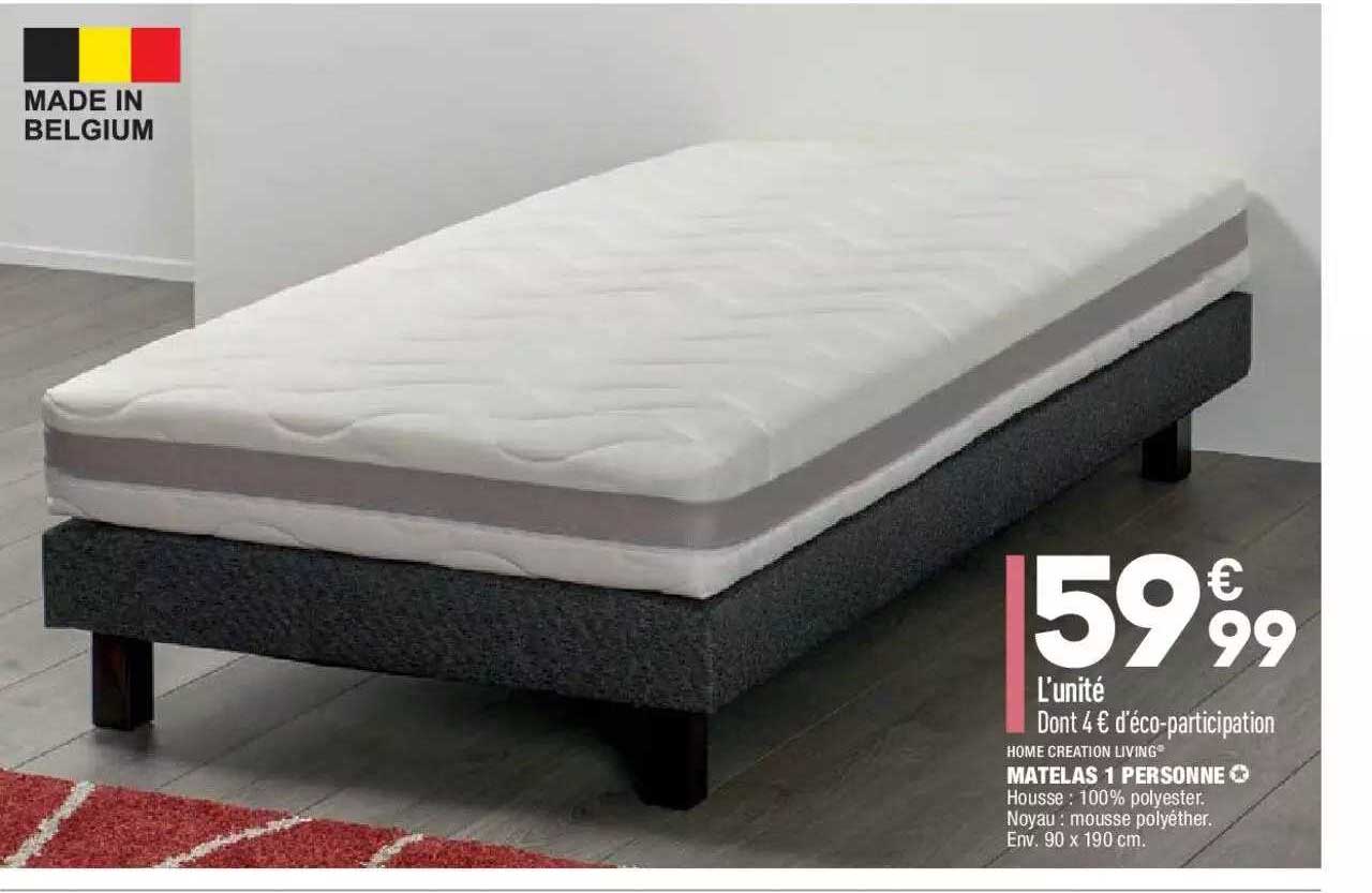 Matelas 1 Personne Home Creation Living