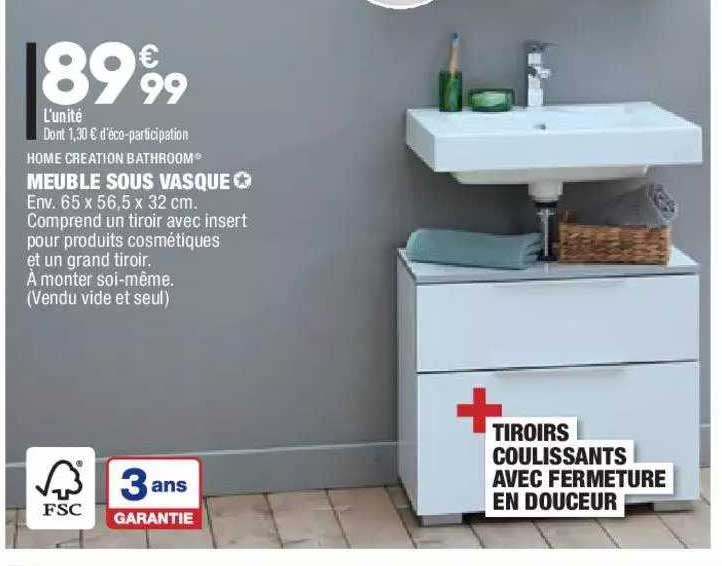 meuble sous vasque home creation bathroom