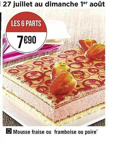 Mousse Fraise Ou Framboise Ou Poire