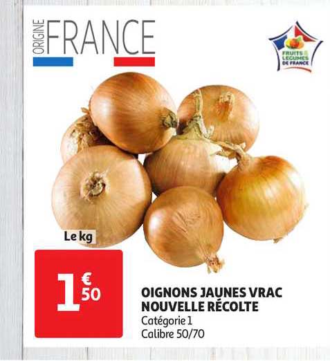 oignons jaunes vrac nouvelle récolte