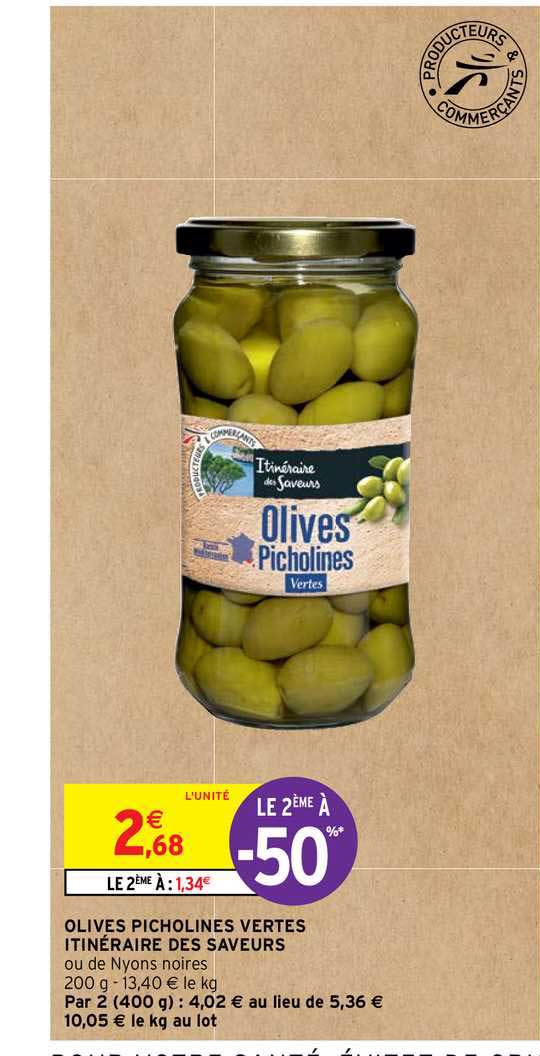 Olives Picholines Vertes Itinéraire Des Saveurs