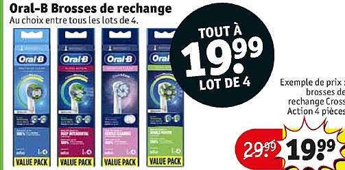 oral-b brosses de rechange
