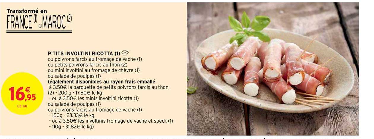 p'tits involtini ricotta