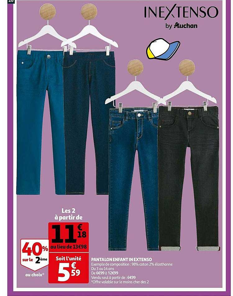 pantalon enfant in extenso