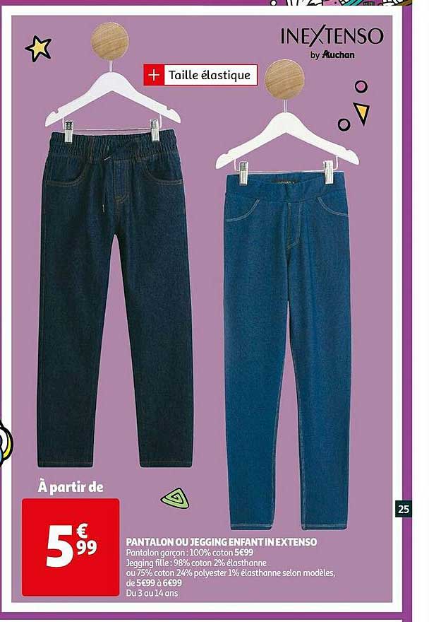 pantalon ou jegging enfant in extenso