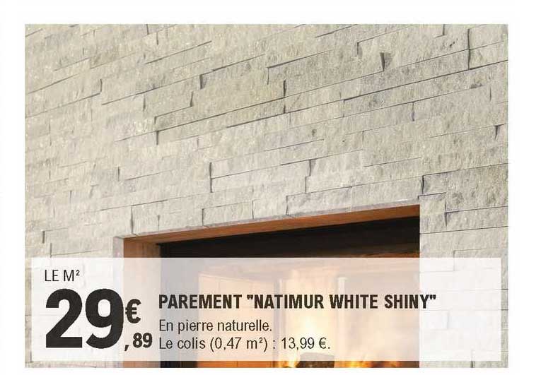 parement "natimur white shiny"