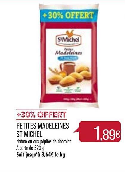 petites madeleines st michel