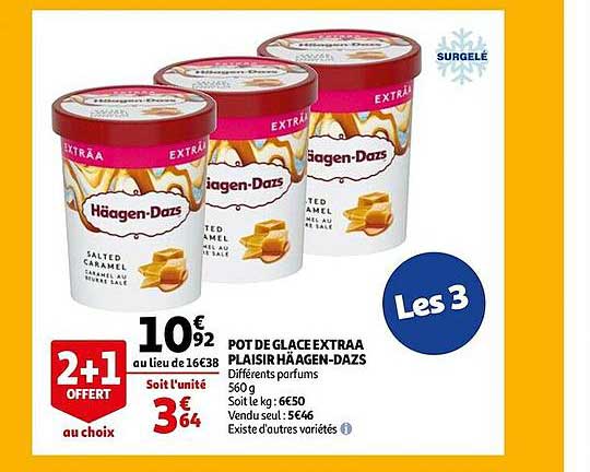pot de glace extraa plaisir häagen-dazs