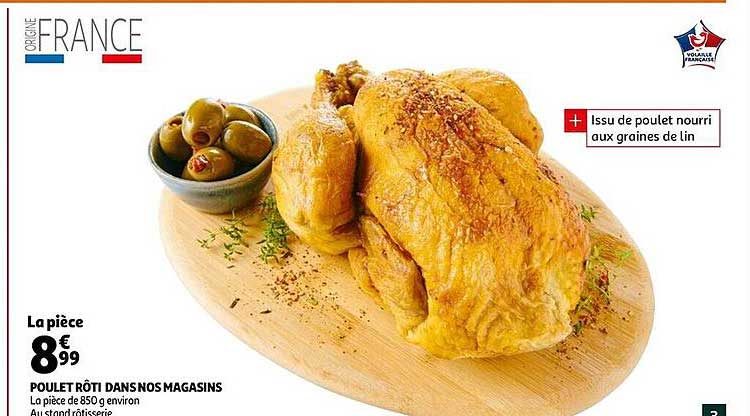 poulet rôti dans nos magasins