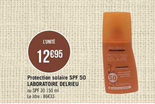 protection solaire spf 50 laboratoire delrieu