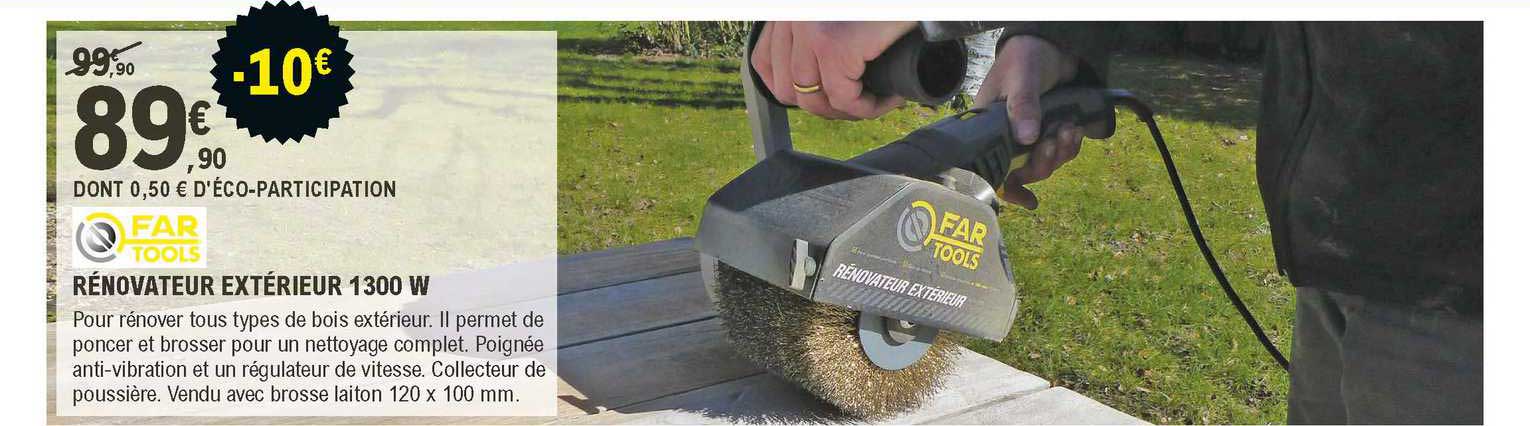 rénovateur extérieur 1300 w far tools
