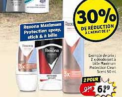 rexona maximum protection spray, stick & à bille