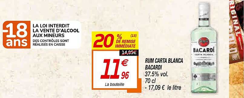 rum carta blanca bacardi