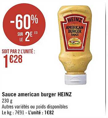 sauce american burger heinz